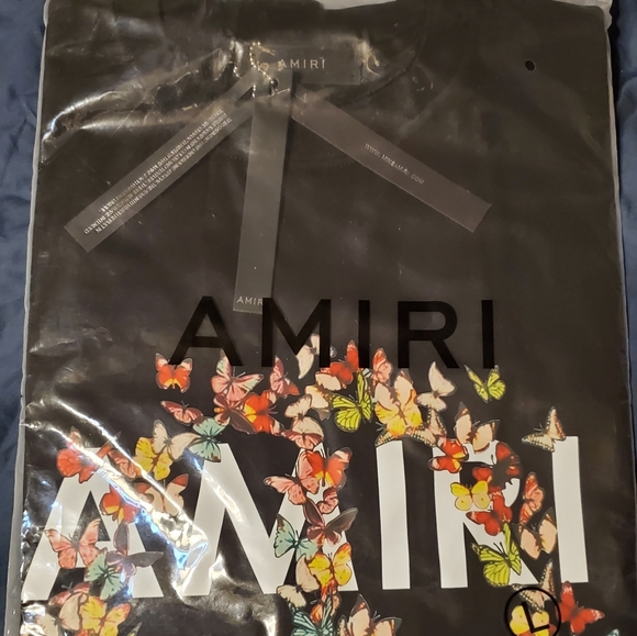 Amiri peace butterfly fly t shirt mens large black - Picture 4 of 5